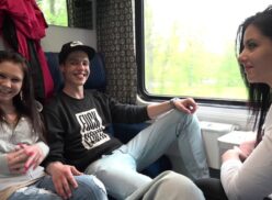 Czech Couples 26 – Teenagers fuck on train