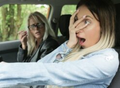 Fake Driving School – Learner licks wet pussy for license