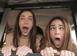 Fake Taxi – Cheeky Spanish Lesbians fuck Cabbie