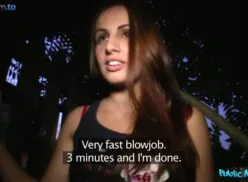 Public Agent – Convincing A Cute Babe To Guzzle On Some Hot Cum