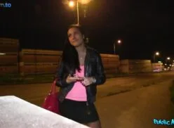 Public Agent – Shy Brunette Fucks Her Way To A New Phone