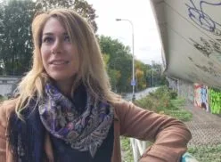 Public Agent – Blonde Opens Legs Outside for Cash