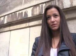 Public Agent – Shy brunette has sex in restaurant toilet for cash
