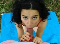 Public Agent – Tight Spanish pussy fucked outside