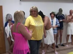 Czech Gangbang 08 – 100 guys enjoys a mother and 18 y/o daughter